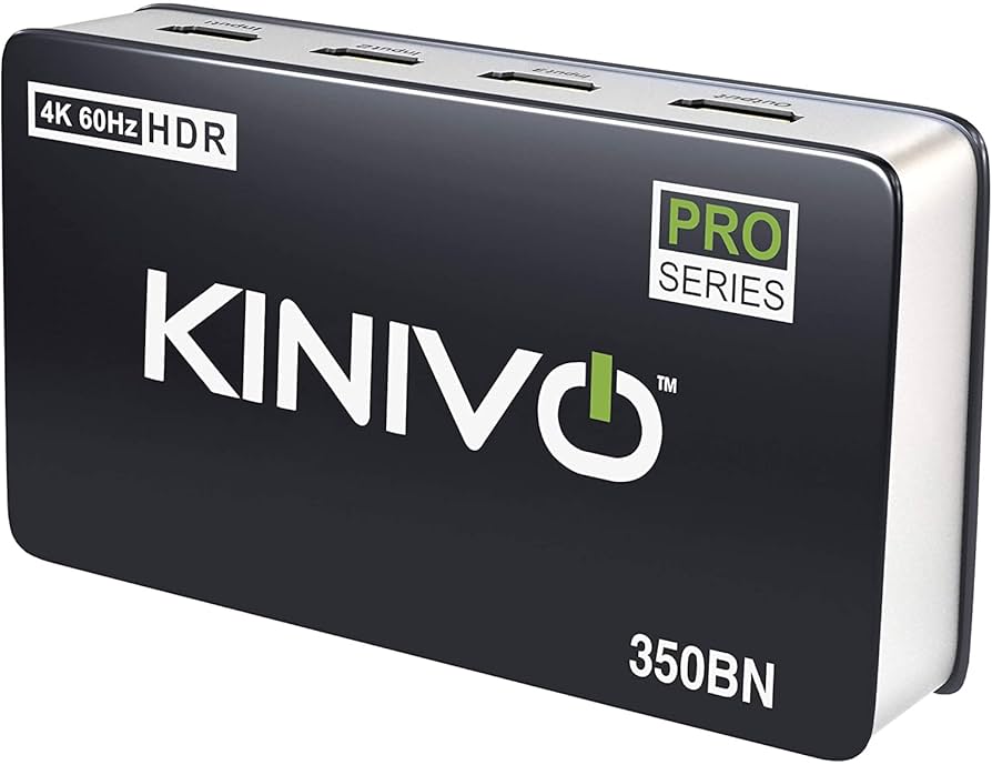 Kinivo 350BN HDMI スイッチ リモコン付 Amazon.com: Kinivo HDMI Switch 4K HDR 350BN (3 in 1 Out, 4K