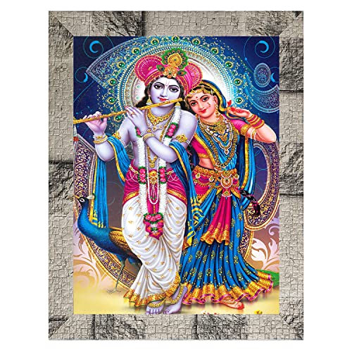 Image of Indianara Radha Krishna (4371MW) -Synthetic Fame, 10 x 13 Inch, Multicolor