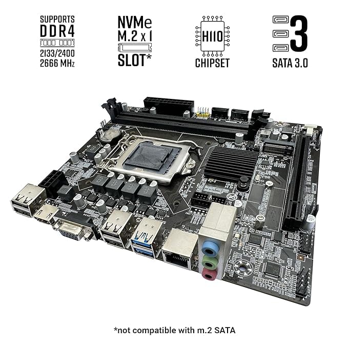 Assembled Desktop CPU Core i5-7th Gen (i5-7400 II USB 3.0 II WiFi