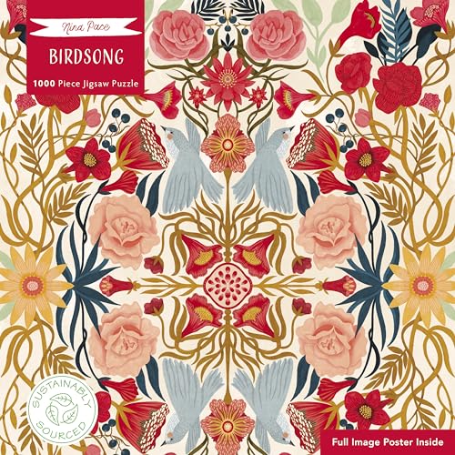 Adult Sustainable Jigsaw Puzzle Nina Pace - Birdsong: 1000-pieces. Ethical Earth-friendly
