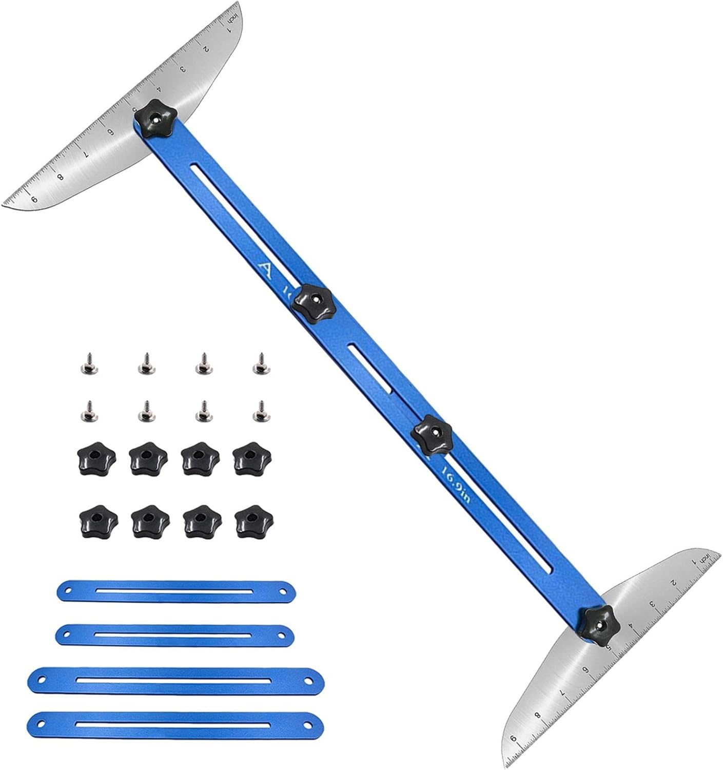 Littryee Measuring Stair Tool Adjustable Stair Tread Gauge, Stair Tread Template