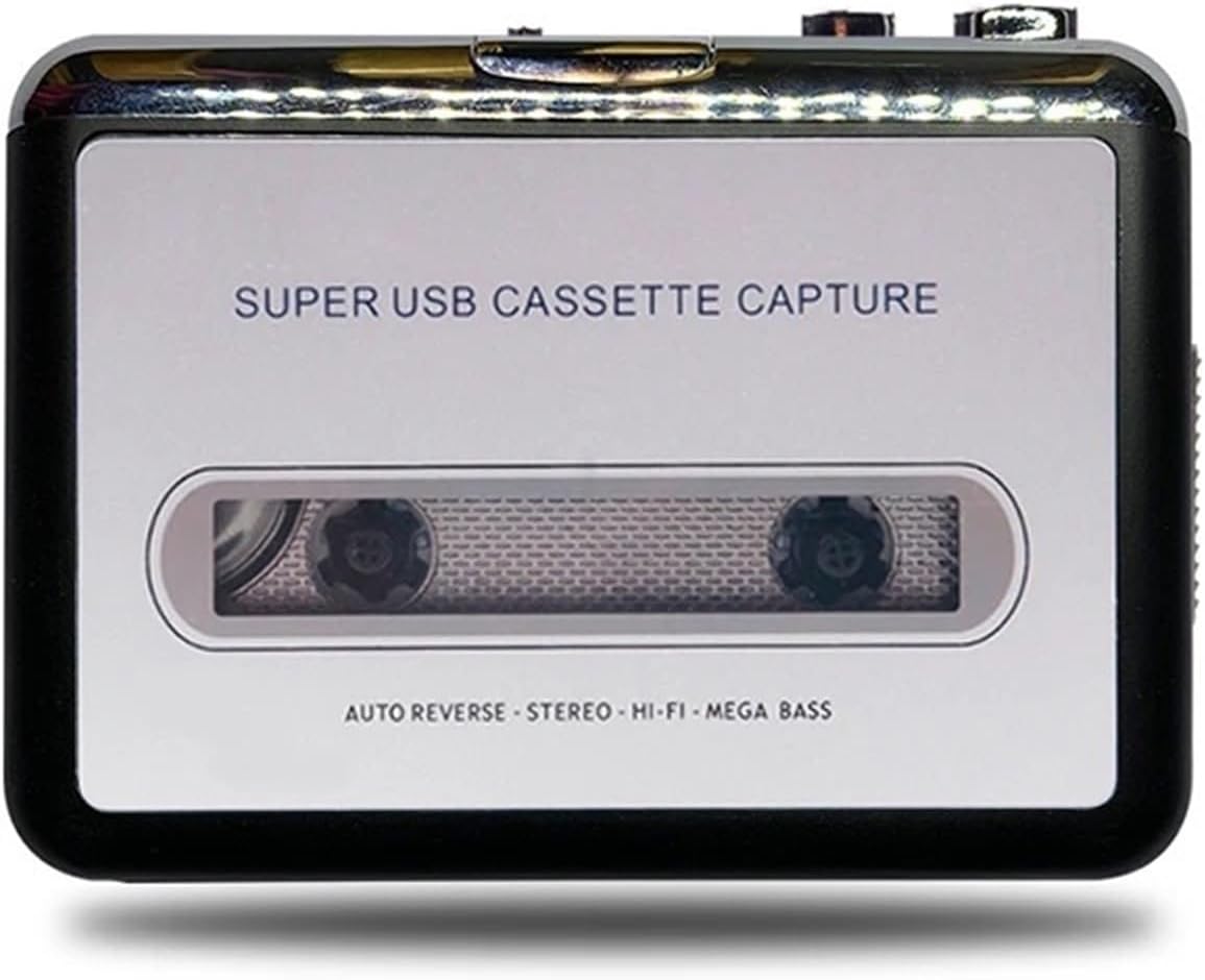 Cassette Players USB Cassette Capture Radio Player Portable Tape to MP3 Converter Audio Music Recorder