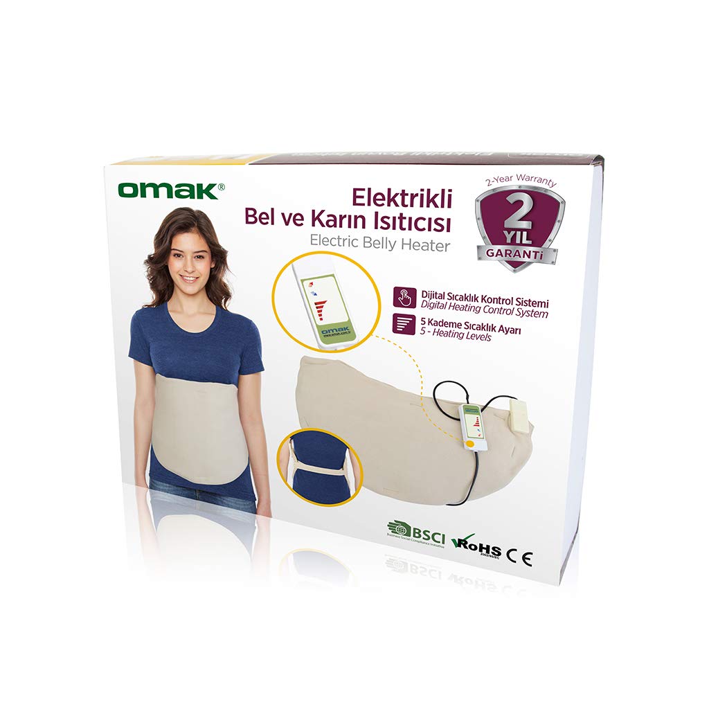 Omak Elektrikli Bel ve Karın Isıtıcısı-Dijital Kumandalı