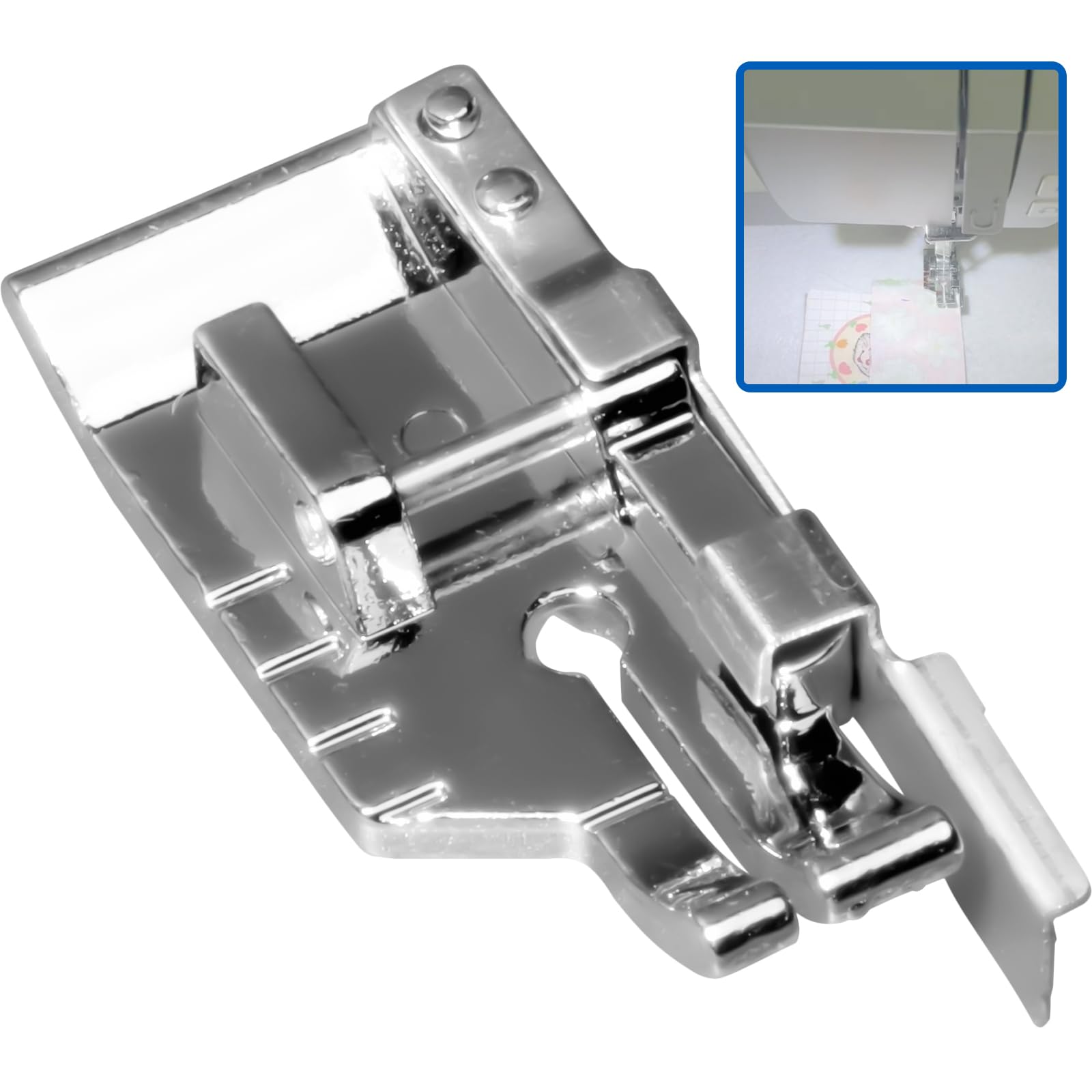Piedino in metallo con punta aperta, movimento libero, trapuntatura, rammendo, per macchine da cucire Brother, Singer, Babylock, Janome, New Home e altre macchine da cucire