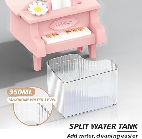 Miniatura 4 de Humidificador portátil para bebé con 2 modos de niebla, tanque grande de 11.8 fl oz, silencioso para bebéguarderíaoficina, mini humectante de aire