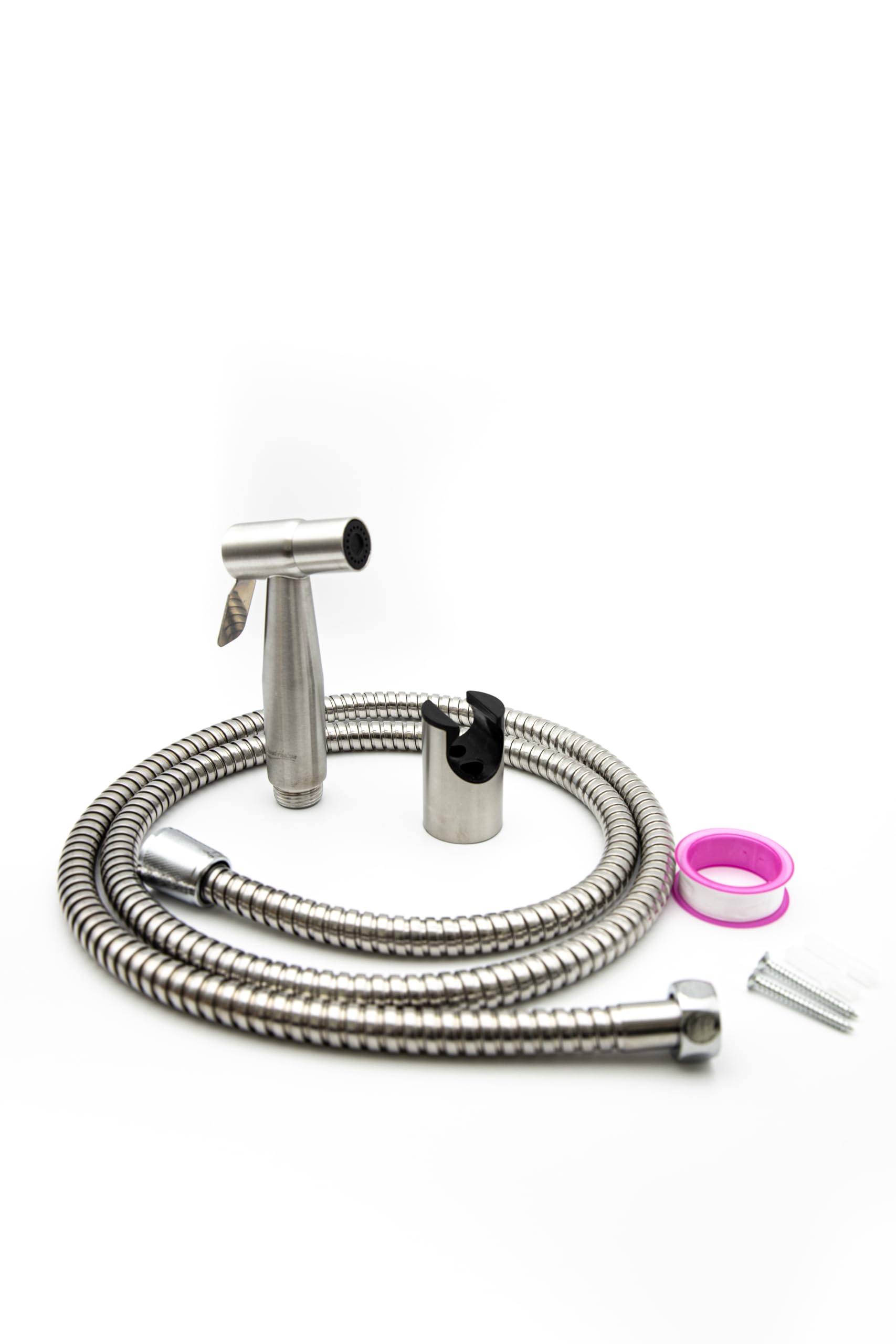 Desert Horizon 4 pieces Handheld Stainless Steel Bidet Sprayer Set, Toilet Shattaf with 1.4M Hose, Toilet Water Sprayer, Wall Mounted Handheld Bathroom Spray for Personal Hygiene.