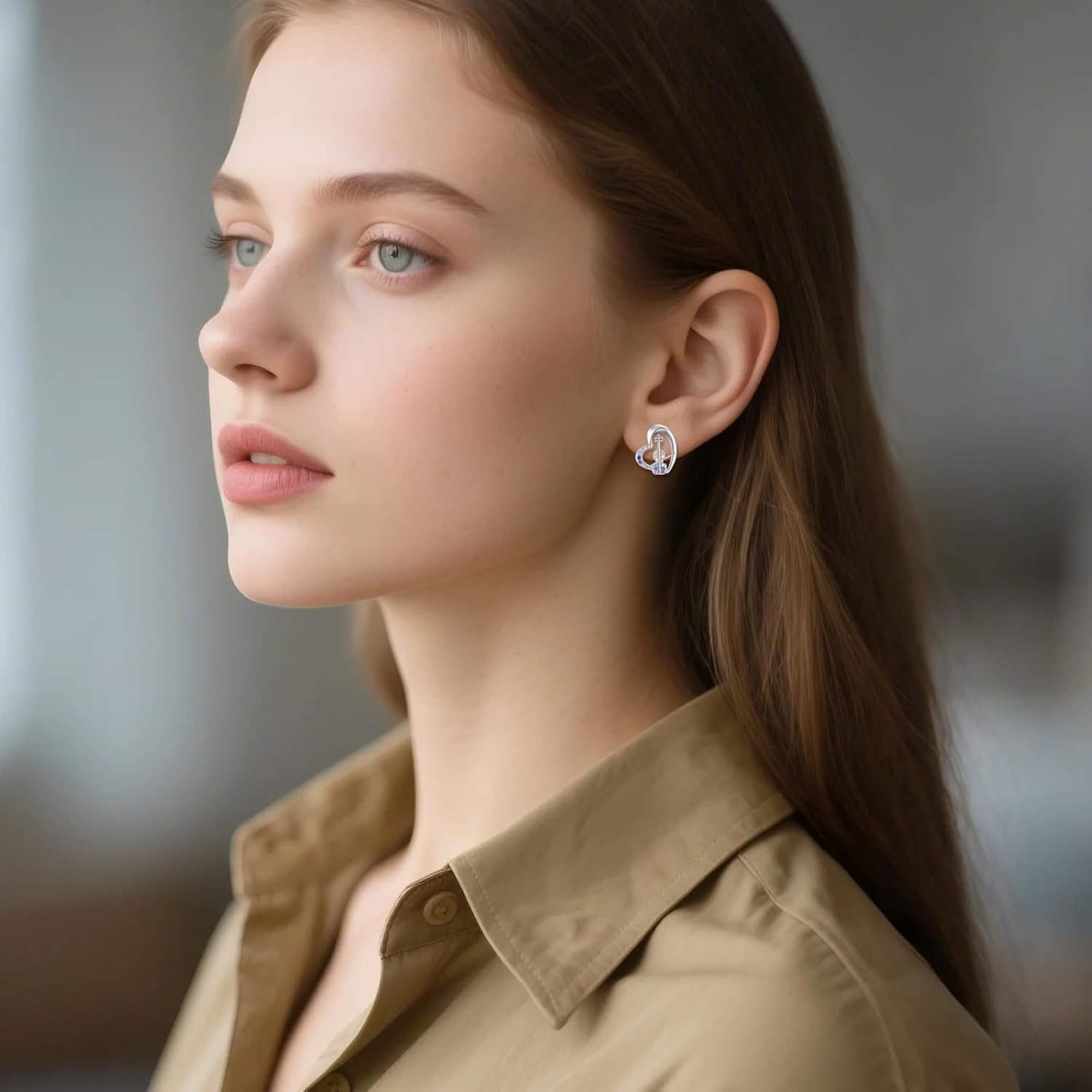 Music Earrings Studs for Women S925 Sterling Silver Musical Note Earring Gift Musical Gift for Music Lovers