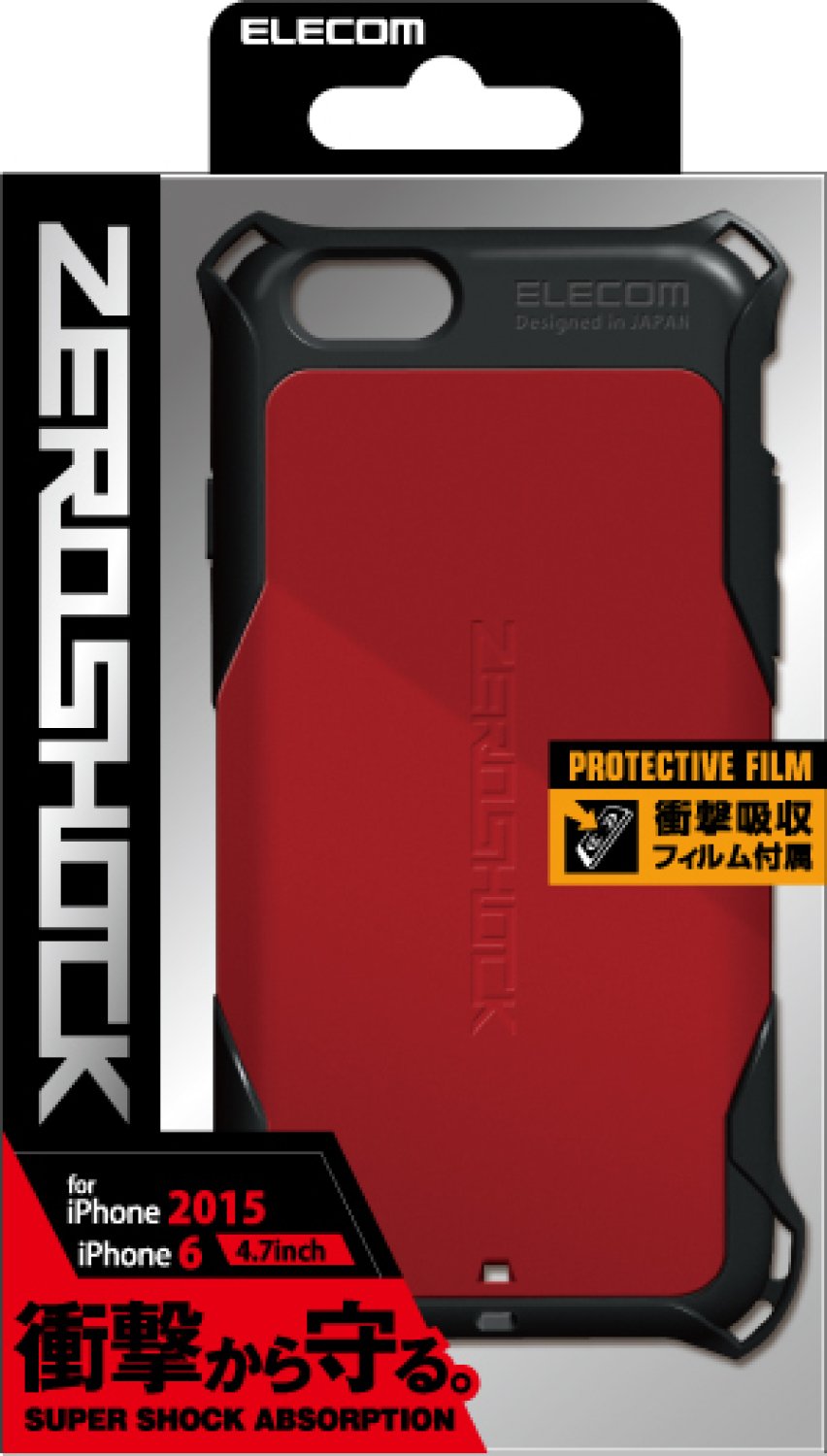 Amazon.co.jp: エレコム iPhone 6S iPhone 6 ZEROSHOCK ケース