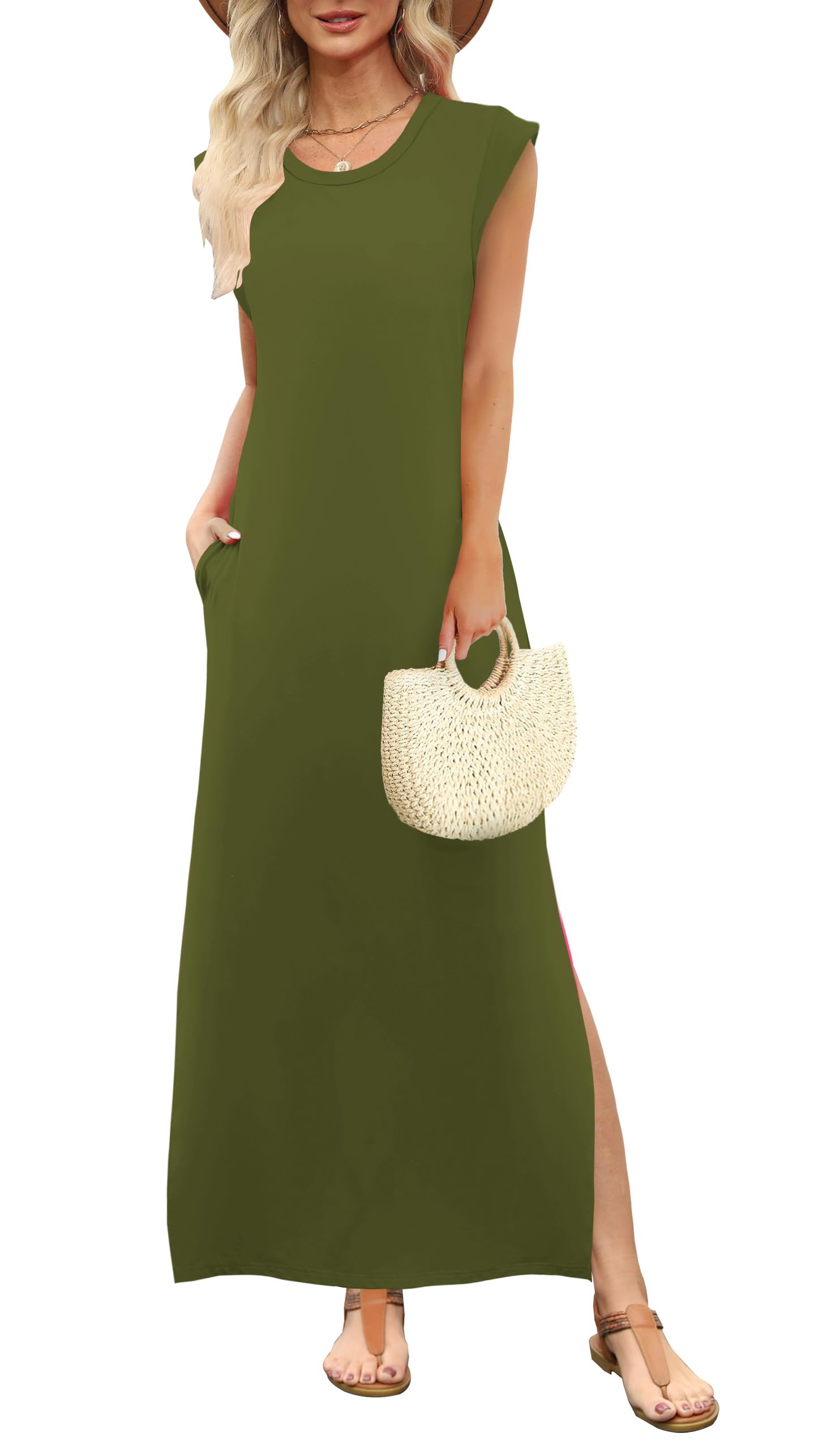 Summer Dresses for Women 2025 Plus Size Spring Clothes Beach Vacation Fashion Maxi Casual Outfits