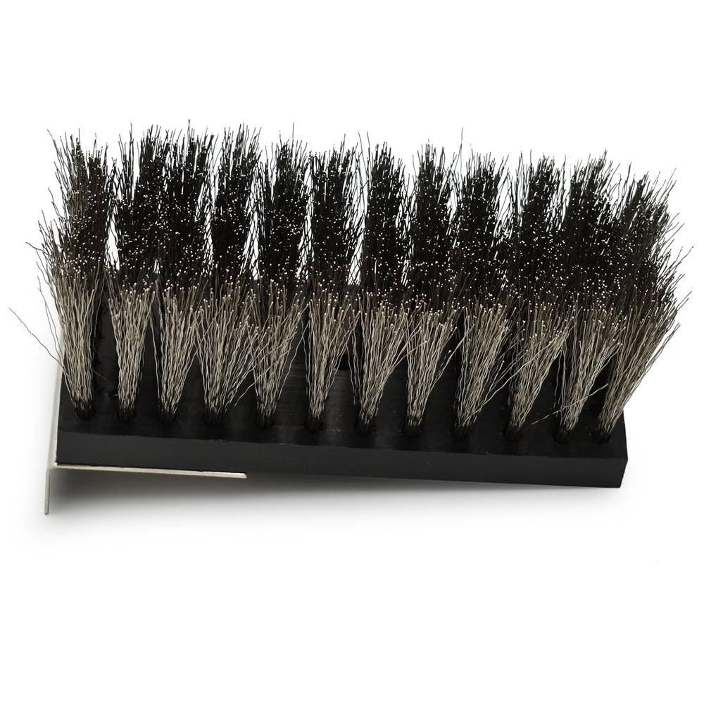 Ricambio spazzolone con setole in acciaio di Zio Pepe, dimensioni 16x6 cm.