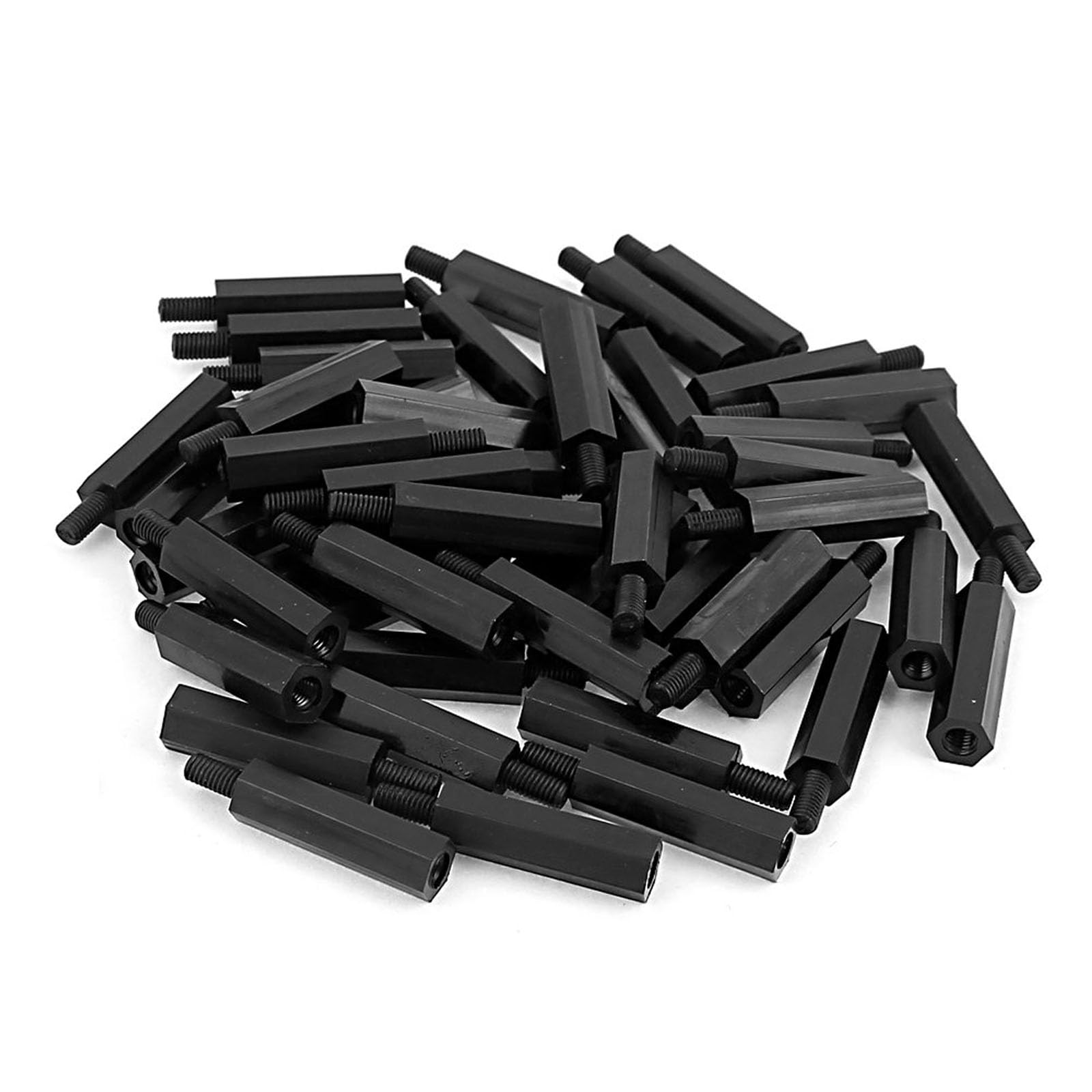 50 Pieces Nylon Hex Standoff Spacer M6×5+8Mm-M6×12+8Mm, Plastic Column Support for Panel Mounting and DIY Applications,+8mm(M6x12+8mm)