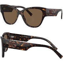 DOLCE & GABBANA DG4449 Butterfly Shape DG Crossed Logo Sunglasses with Luxury Eyewear Kit