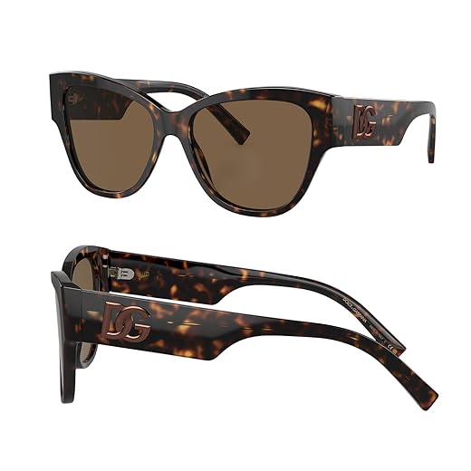 Dolce and Gabbana DG2242 Óculos de sol de metal quadrado com kit de óculos – almofadas de nariz ajustáveis – Óculos de sol femininos de designer