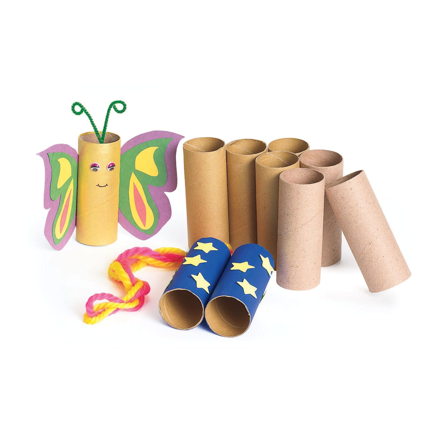 CARTON TUBES TO DECORATE