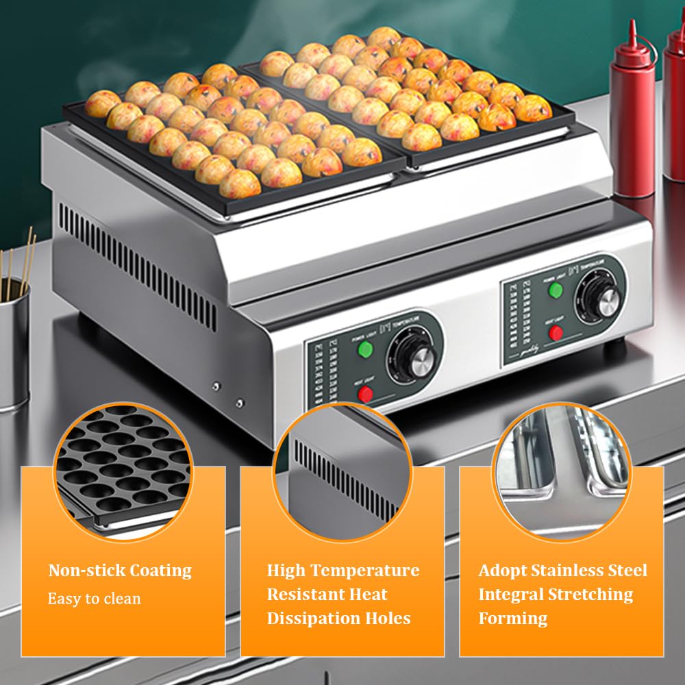 Macchina Per Takoyaki Commerciale 2100W 56 Pezzi