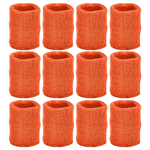 Bracelets de sport absorbants Tourna orange anti-transpiration