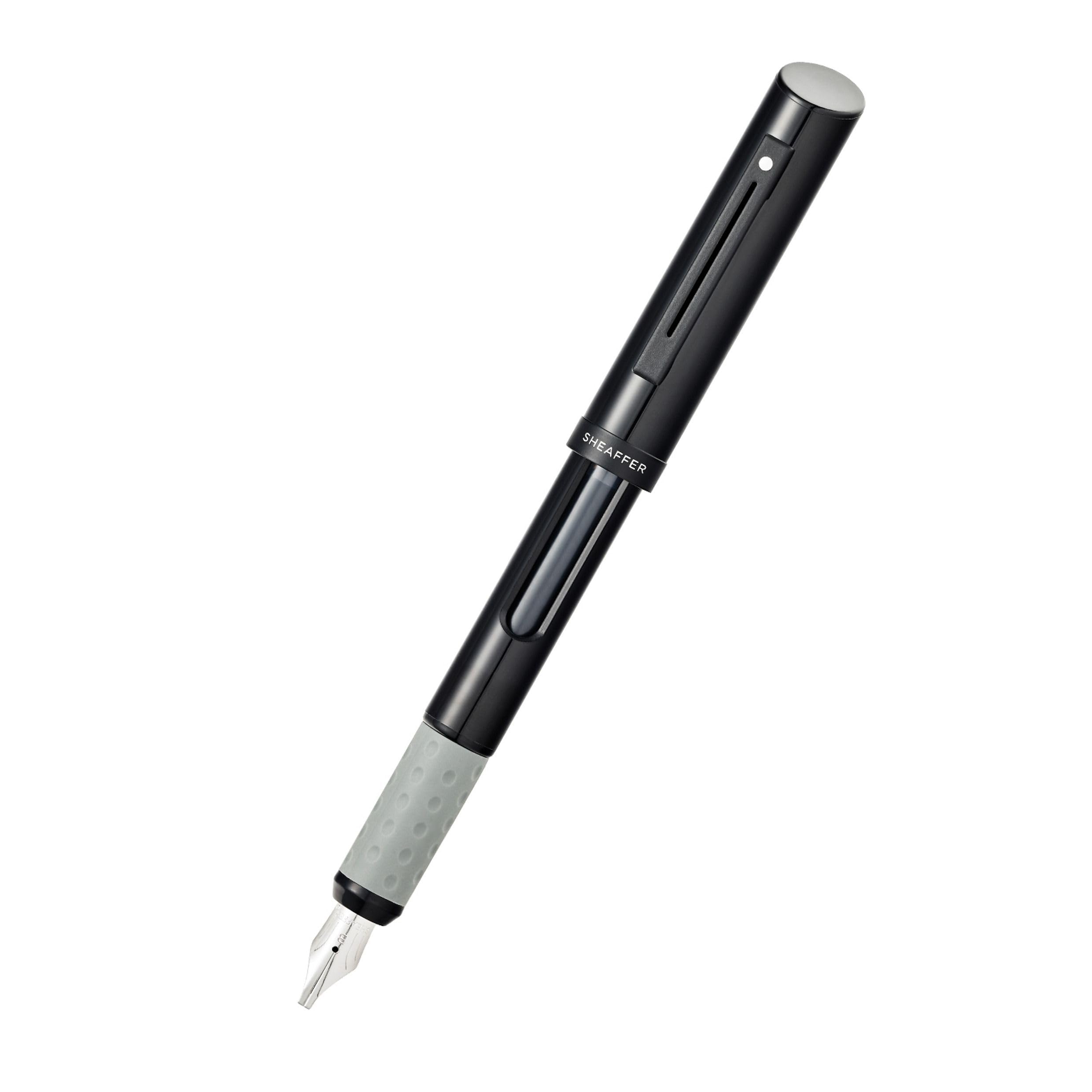 Sheaffer Stylo plume noir mat avec capuchon noir mat et bordure noire mate en Hangsell – Plumes F, M, B