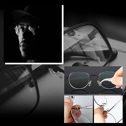 Miniatura 6 de Kit de reparación de lentes magnéticos, kit de reparación de lentes con tornillos para anteojos que incluye almohadillas para la nariz, juego de