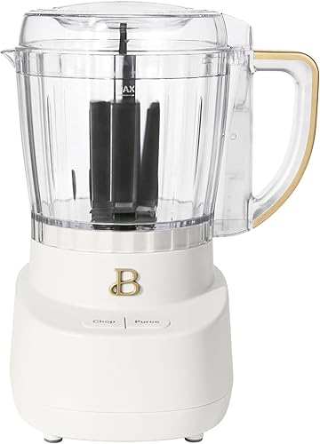 Hermoso picador de alimentos de 3 tazas, mini procesador eléctrico con cuenco de vidrio, sin BPA, hoja de acero inoxidable, apto para lavavajillas,