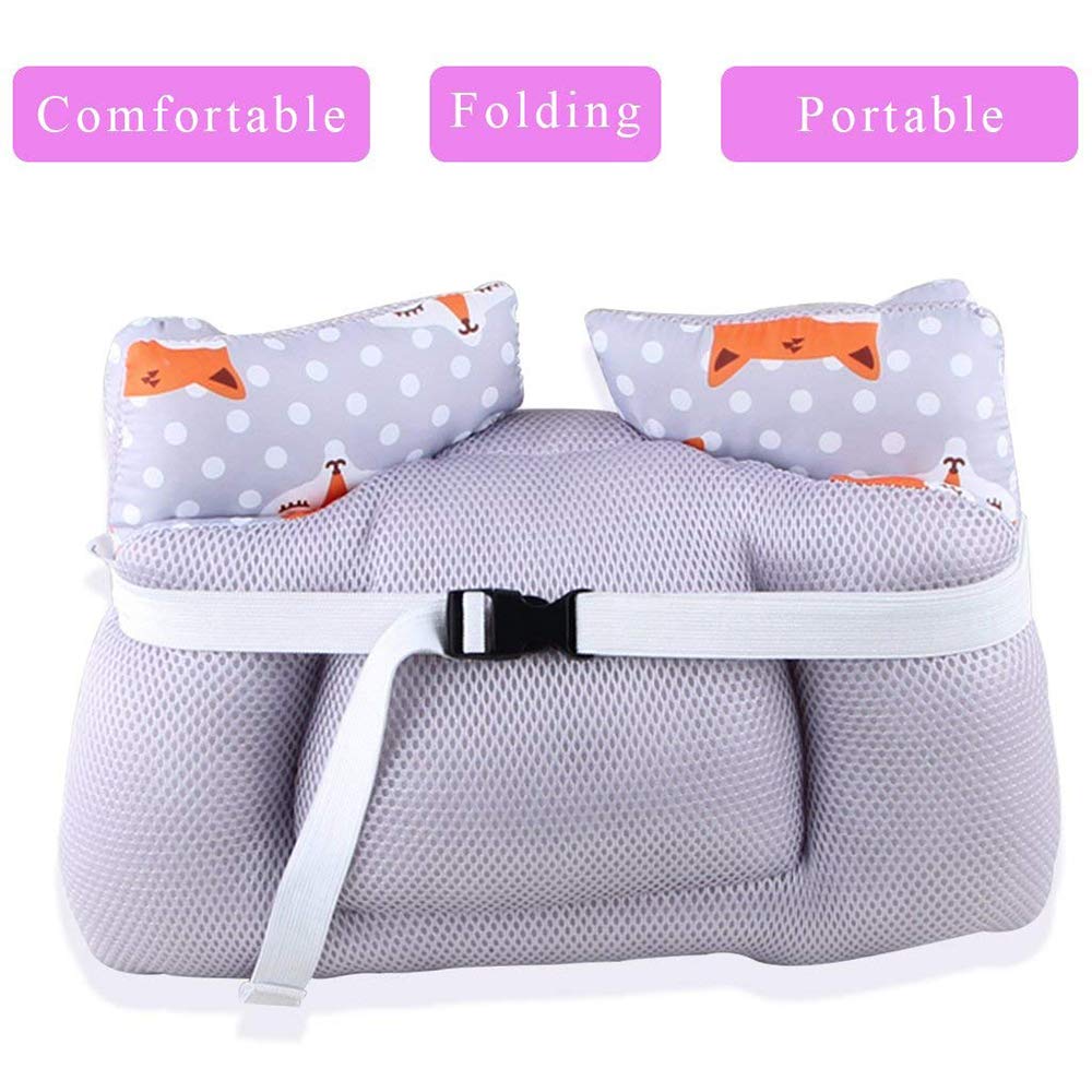 G-Tree Poussette bébé coussin siège en relief haute chaise coton pad pour siège auto et poussette coton chaud épaissie Anti-Humpback hiver coupe-vent Capuche