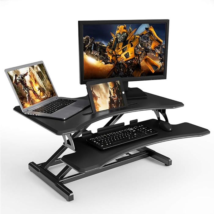 Buy Standing Desk with Height Adjustable, Stand Desk Elevating Desktop