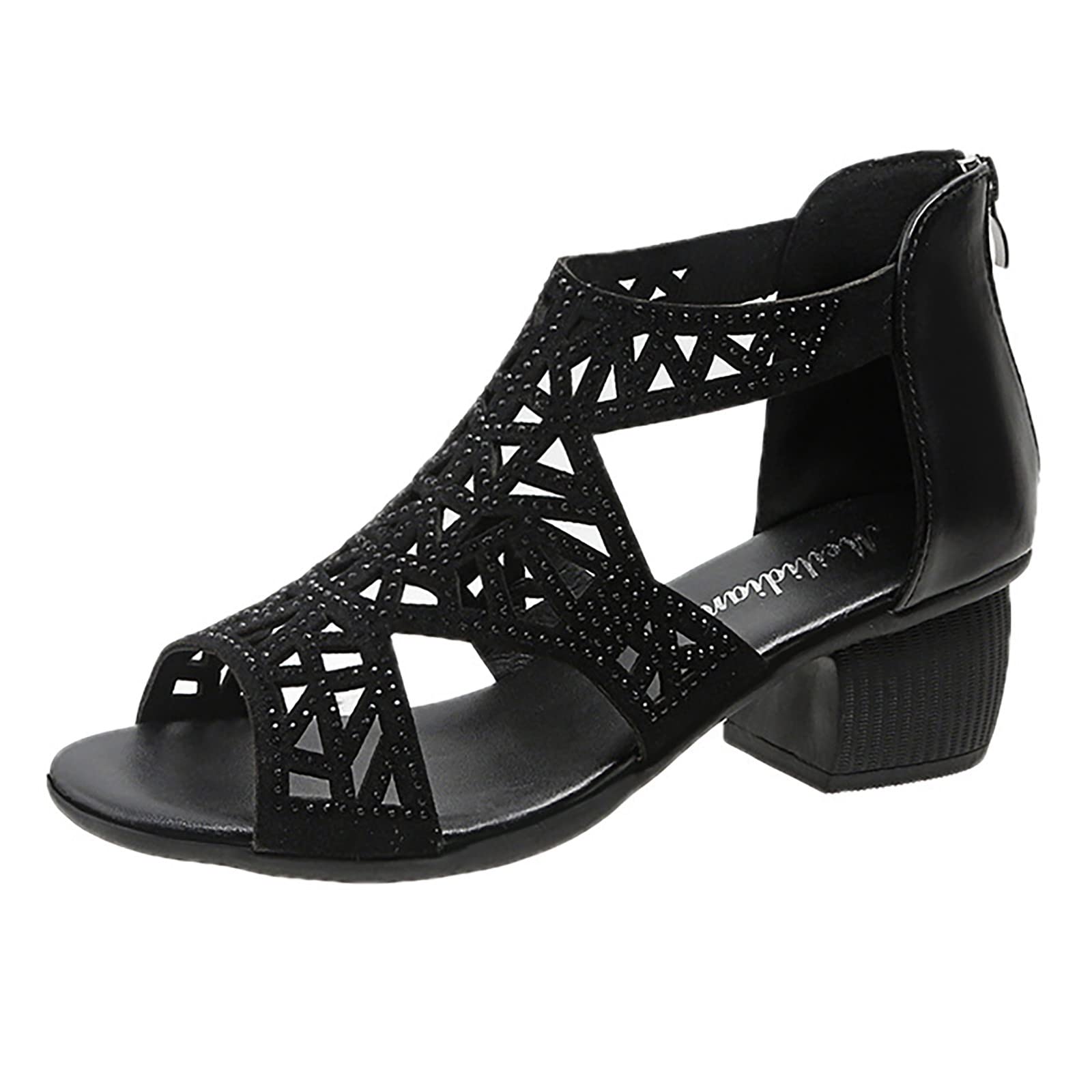 【PORTERNA】Summer low sandals Amazon.com | HENEJNEL Strappy Sandals Women Dressy Summer