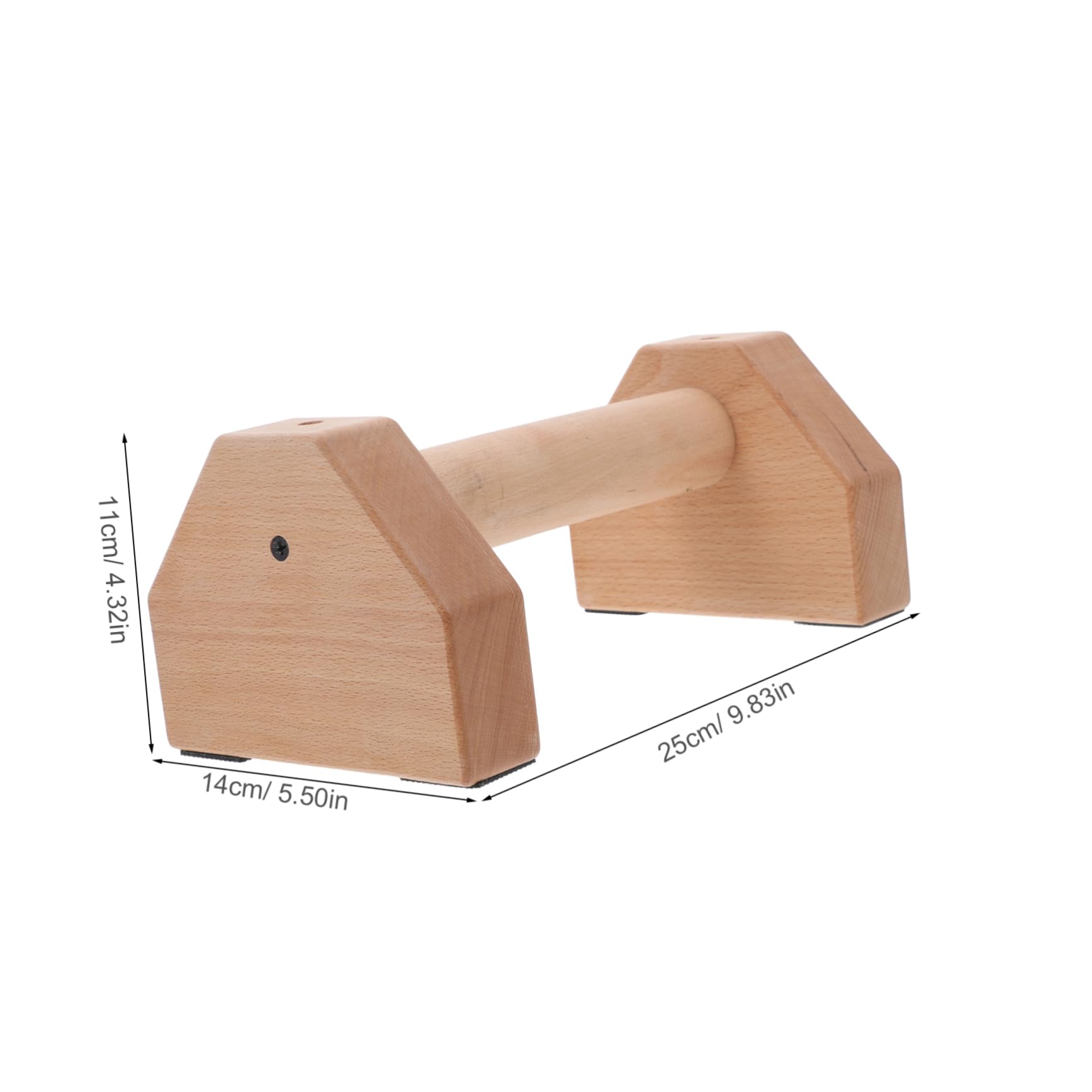 LIOOBO Handles for Men Strength Training Bars Wooden Stand Exercise Equipment Fitness Accessory