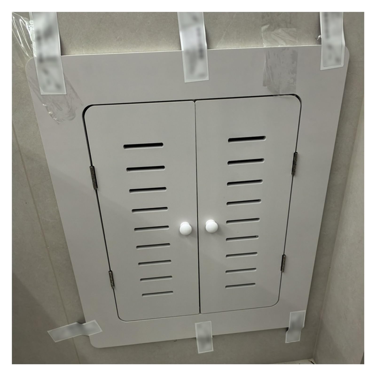 panel de acceso Panel de acceso grande para paneles de yeso, puerta decorativa de acceso para plomería doméstica, escotilla de servicio de inspección ventilada con rejilla(White,75x75cm/30x30in)