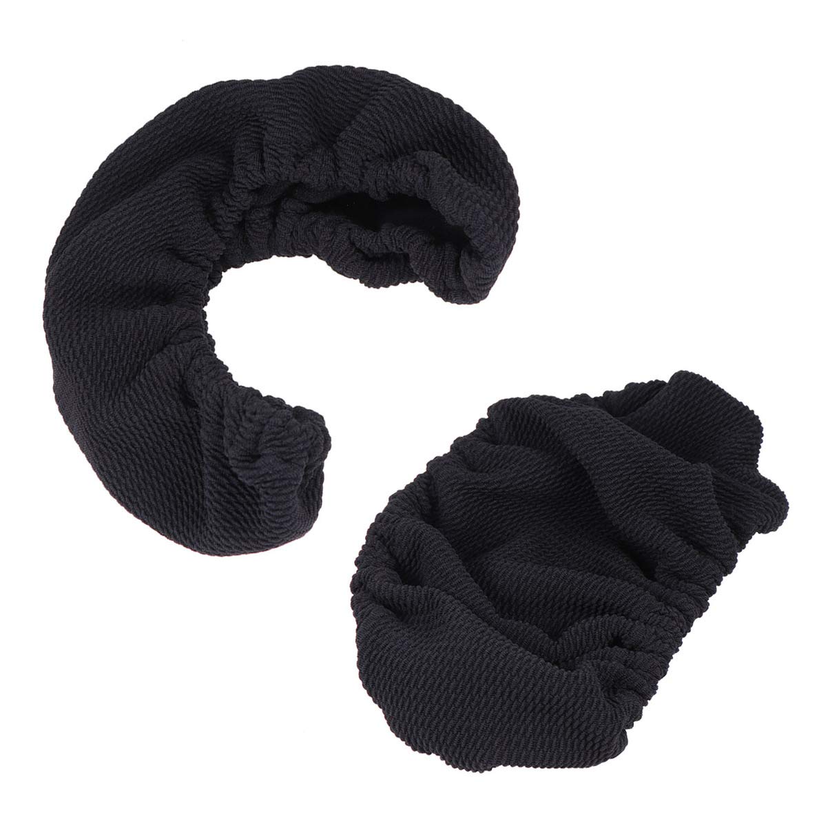 Vosarea Black 2Pcs Chair Armrest Pads,Memory Foam Office Chair Arm Covers For Elbows And Forearms Pressure Relief (Black)
