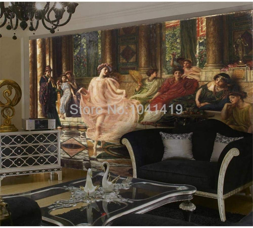 Papier peint mural personnalisé palais européen peinture à l'huile 3D
