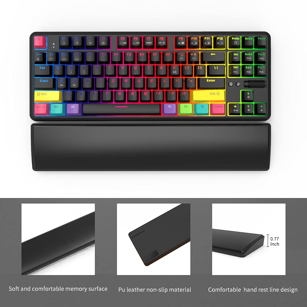 Keycult TKL Wrist Rest PC and Aluminum, Custom Mechanical Keyboard