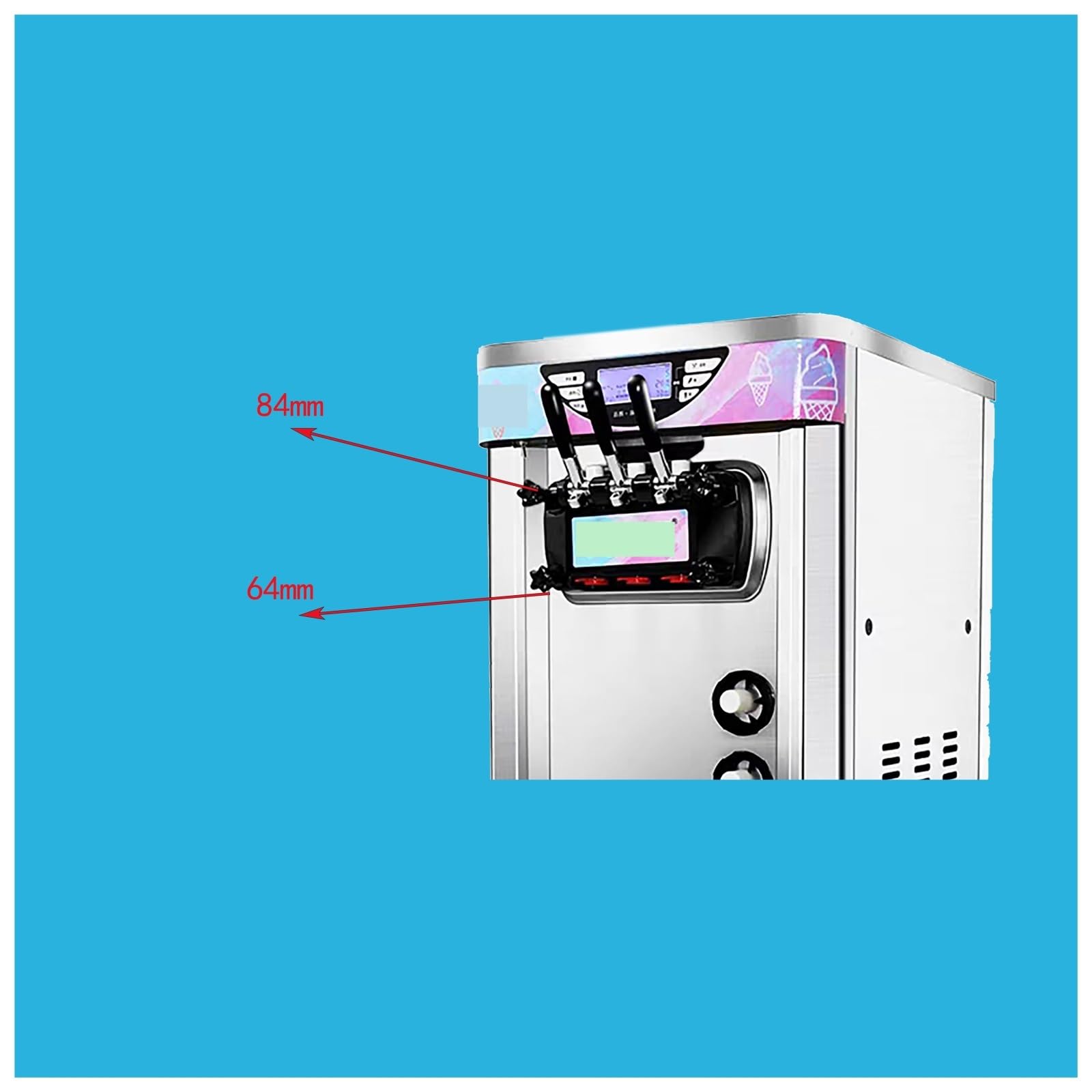Lot De 4 écrous à Vis En Plastique Compatibles Avec VEVOR M8 - Noir - Pièce De Rechange Pour Machine à Crème Glacée Douce - 2 Courts + 2 Longs Au Total