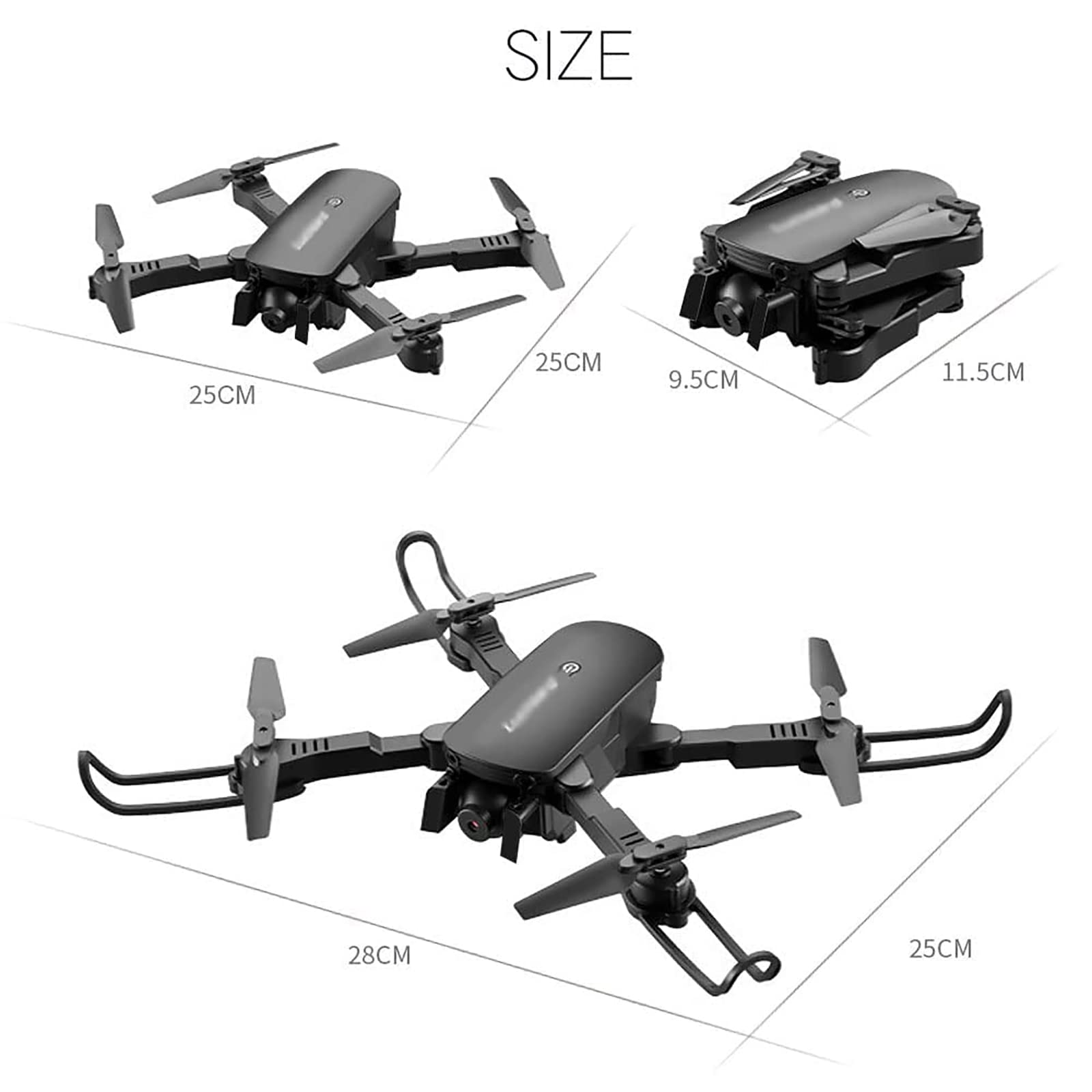 Mini Drone WiFi FPV Drony do lokalizacji przepływu optycznego z podwójną kamerą 4K HD, rolka o 360 stopni, powrót jednym przyciskiem, na prezent świąteczny i noworoczny