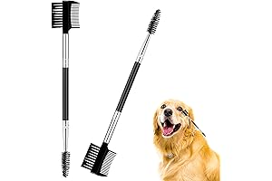 2 Pcs Double-Sided Grooming Comb: The Ultimate Tear Stain Remover for Flawless...