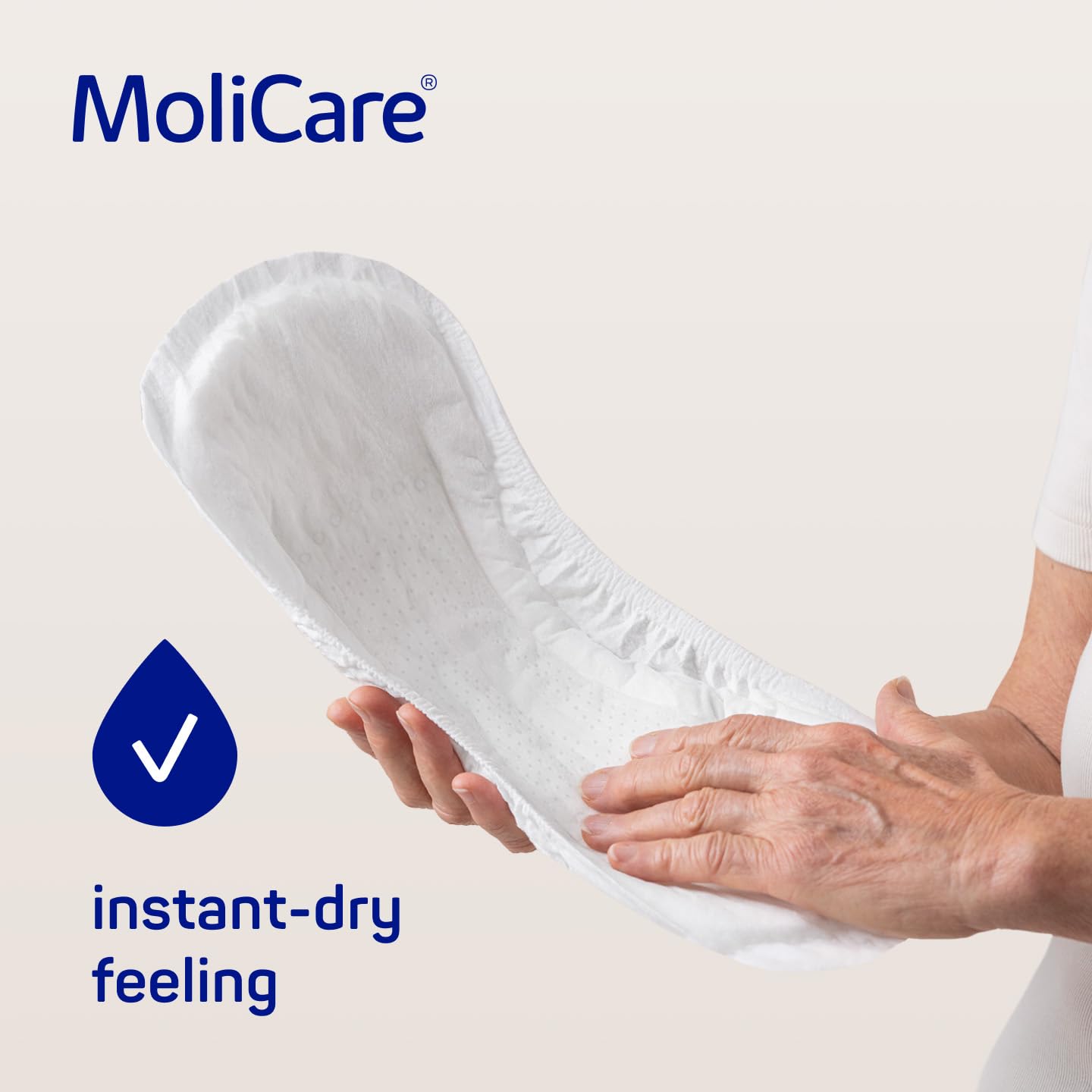MoliCare lady Pad 5 gotas extra largas para mujeres con incontinencia moderada, protección nocturna, neutralizador de olores, protección avanzada de la piel, 168 unidades