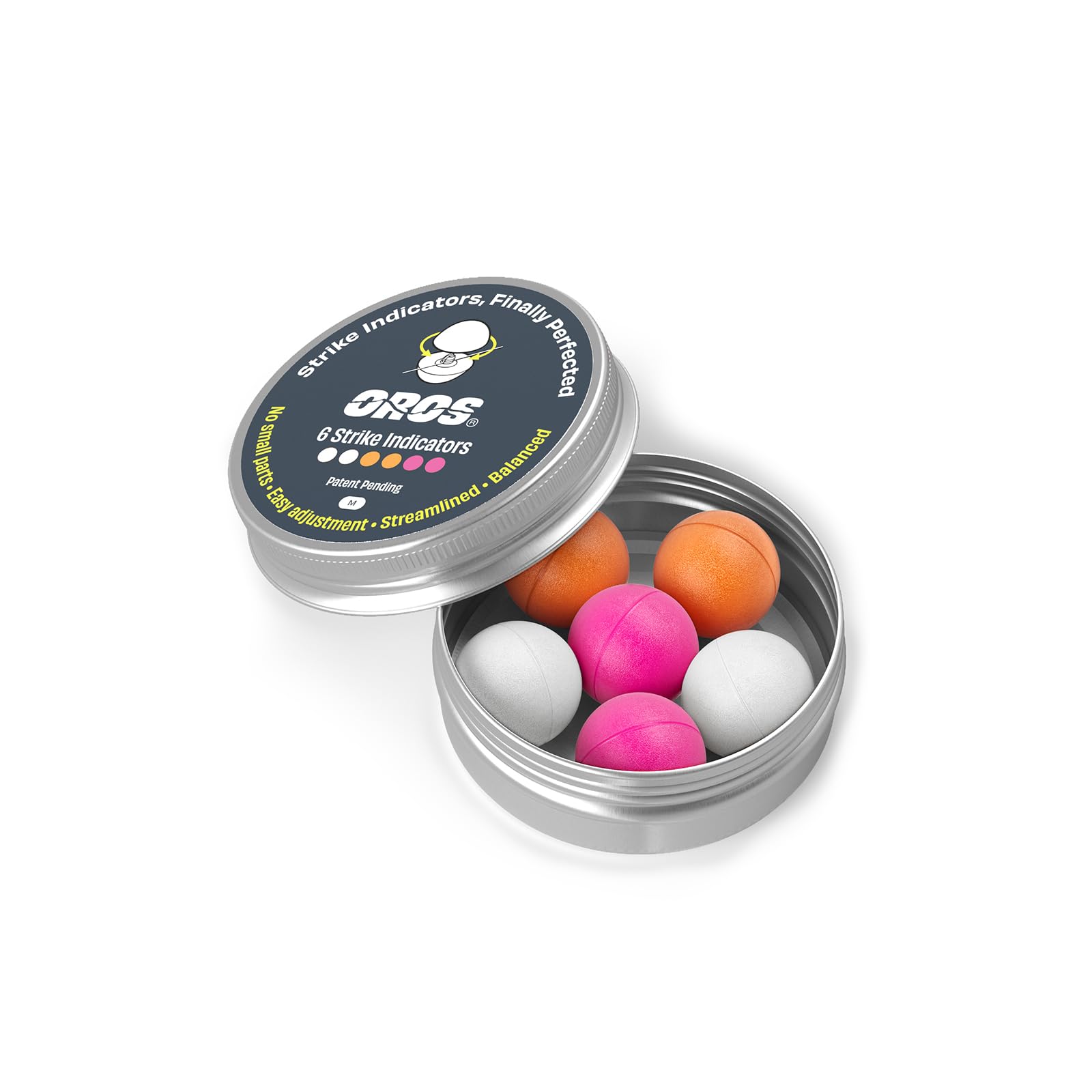 Oros Strike Indicators for Fly Fishing, Reusable Foam Nymph Indicators, High Visibility Trout Fishing Float, Assorted Sizes
