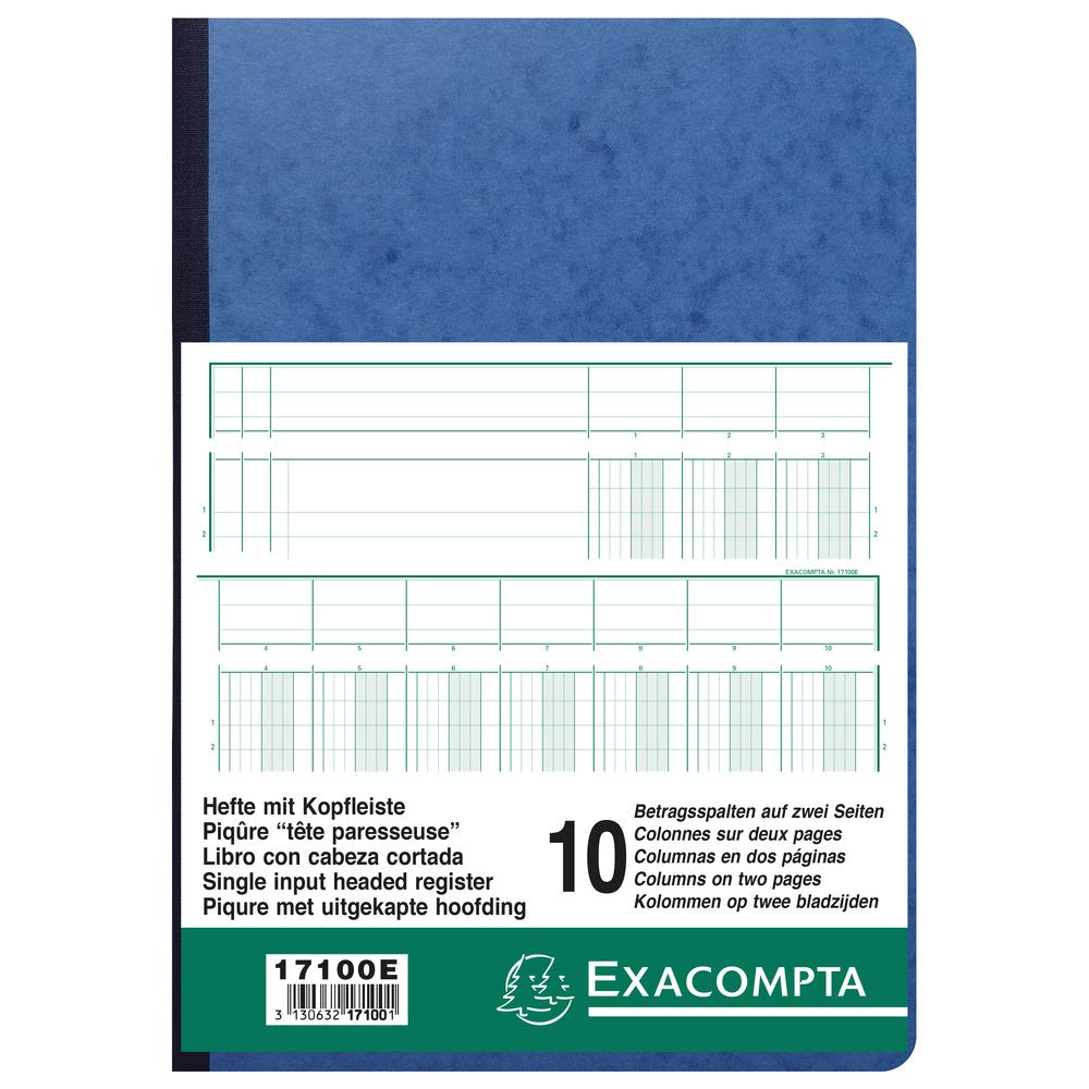 Exacompta PIQ. 29,7/21 T.P. 10 Colonnes 80p.
