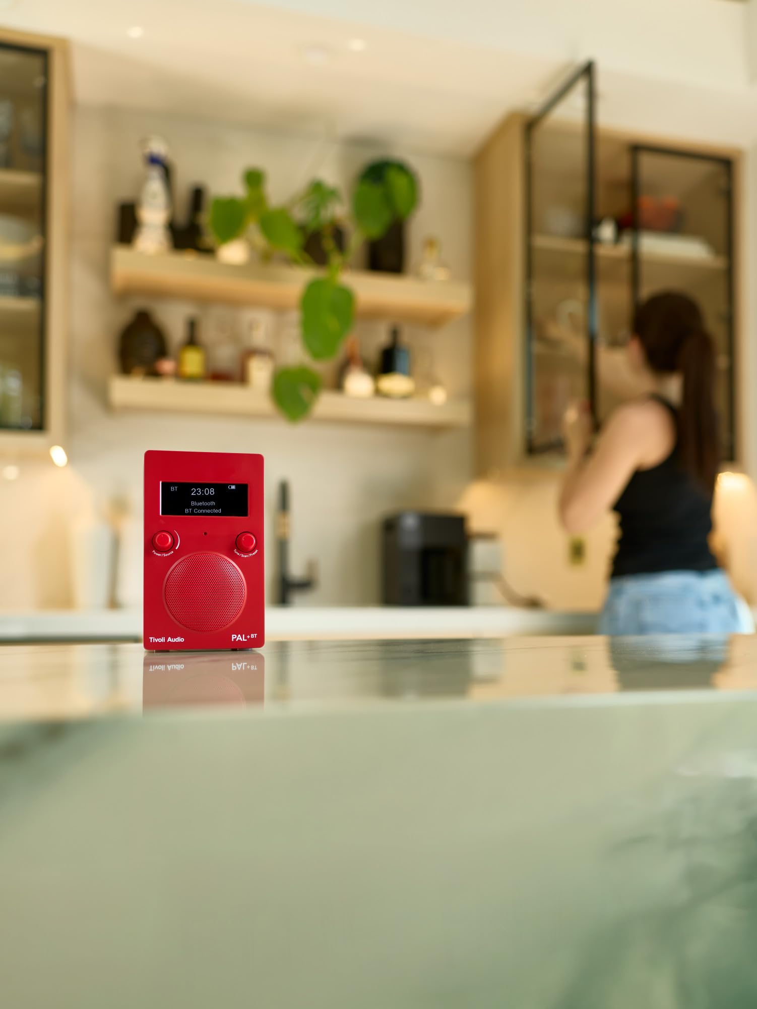 Tivoli Audio PAL+ BT (Gen 3) Radio FM Bluetooth Portable/USB-C (Red)