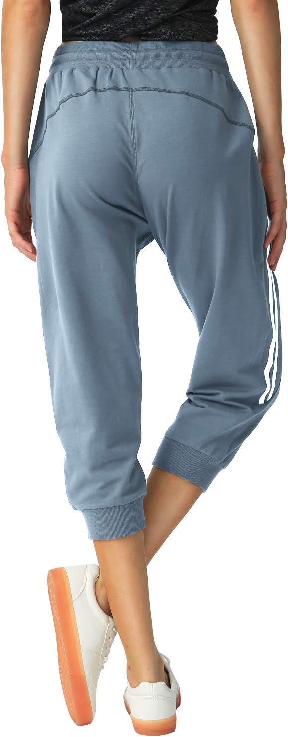 SPECIALMAGIC Women's Capri Pants Cropped Joggers with Pockets Elastic Waist Drawstring Capri Sweatpants - Image 4