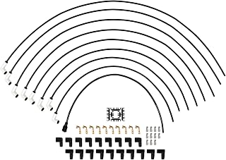 Universal 9001C Extreme 9000 Spark Plug Wire Set 8mm, 90 Degree White Ceramic Boots Price In India