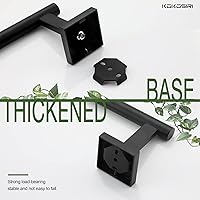 Vista 8 de KOKOSIRI Soporte de papel higiénico para baño, soporte para rollo de papel higiénico, soporte Mega Rollos, acero inoxidable negro mate B2005BK