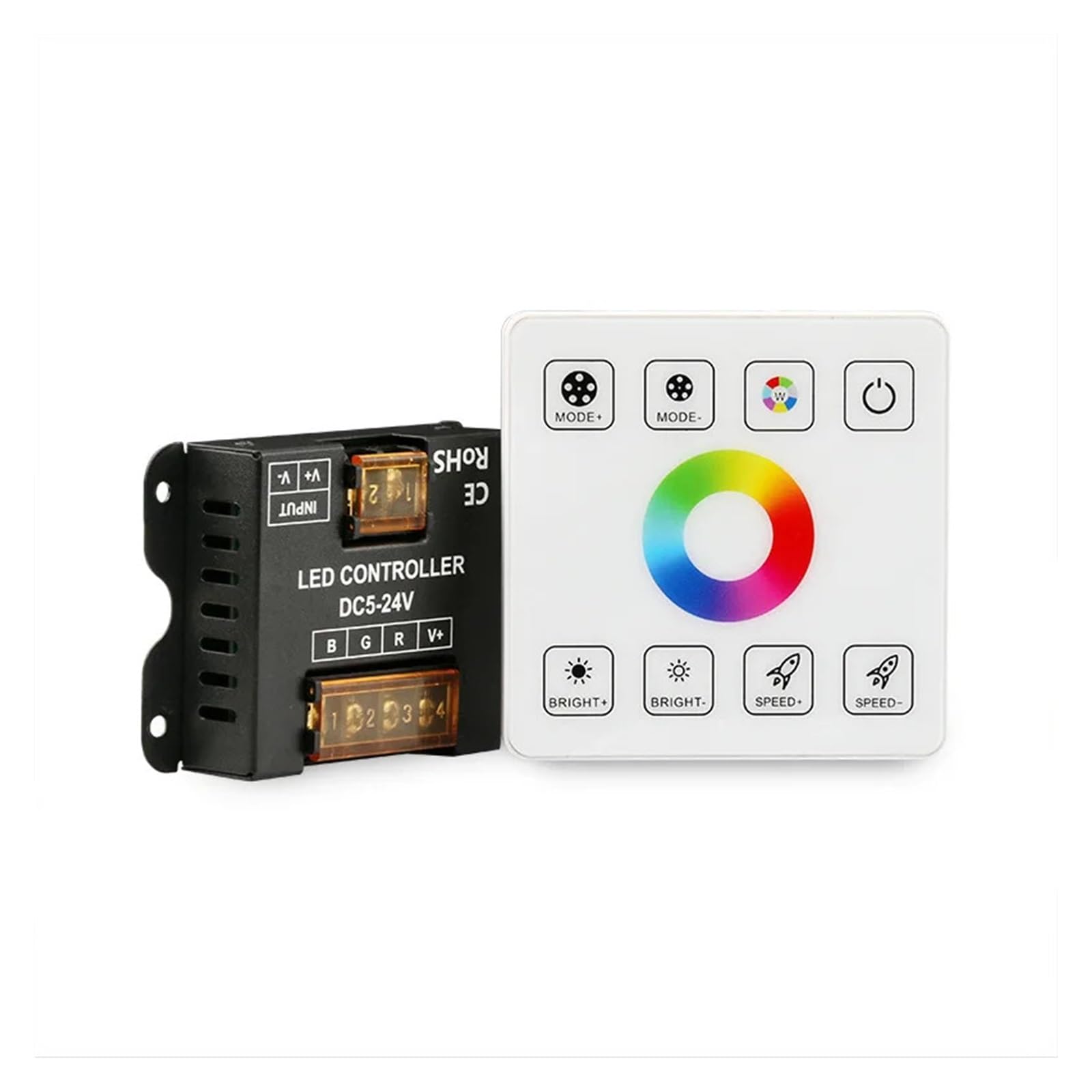 Controlador LED 2,4G con pantalla táctil para tiras COB 1
