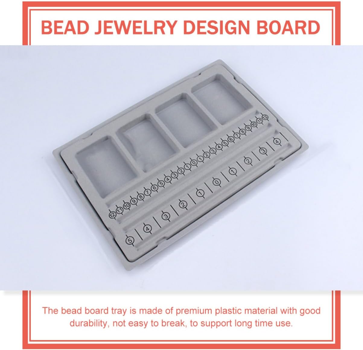 Bead Jewelry Board Bead Design Tray for Bracelet Necklace Making Durable