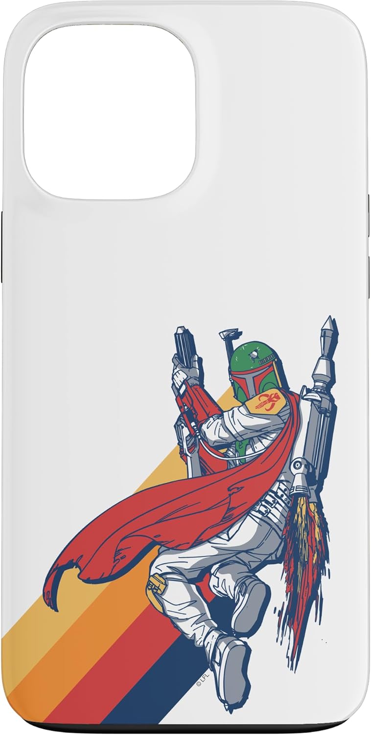Star Wars Boba Fett Retro Rainbow Case for iPhone 13 Pro Max