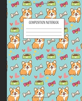 Paperback Composition Notebook: Corgi Composition Book | College Ruled Notebook | Lined Journal | 100 Pages | 7.5 X 9.75" | School Subject Book Notes| Student ... Teacher | Kawaii Corgi Composition Notebook Book