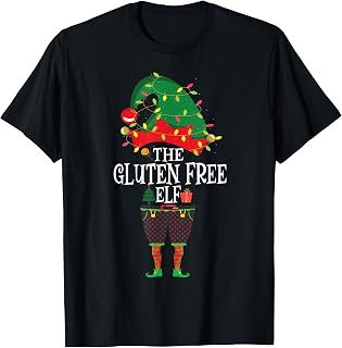 Christmas Elf Family Funny Intolerance The Elf Gluten Free T-Shirt