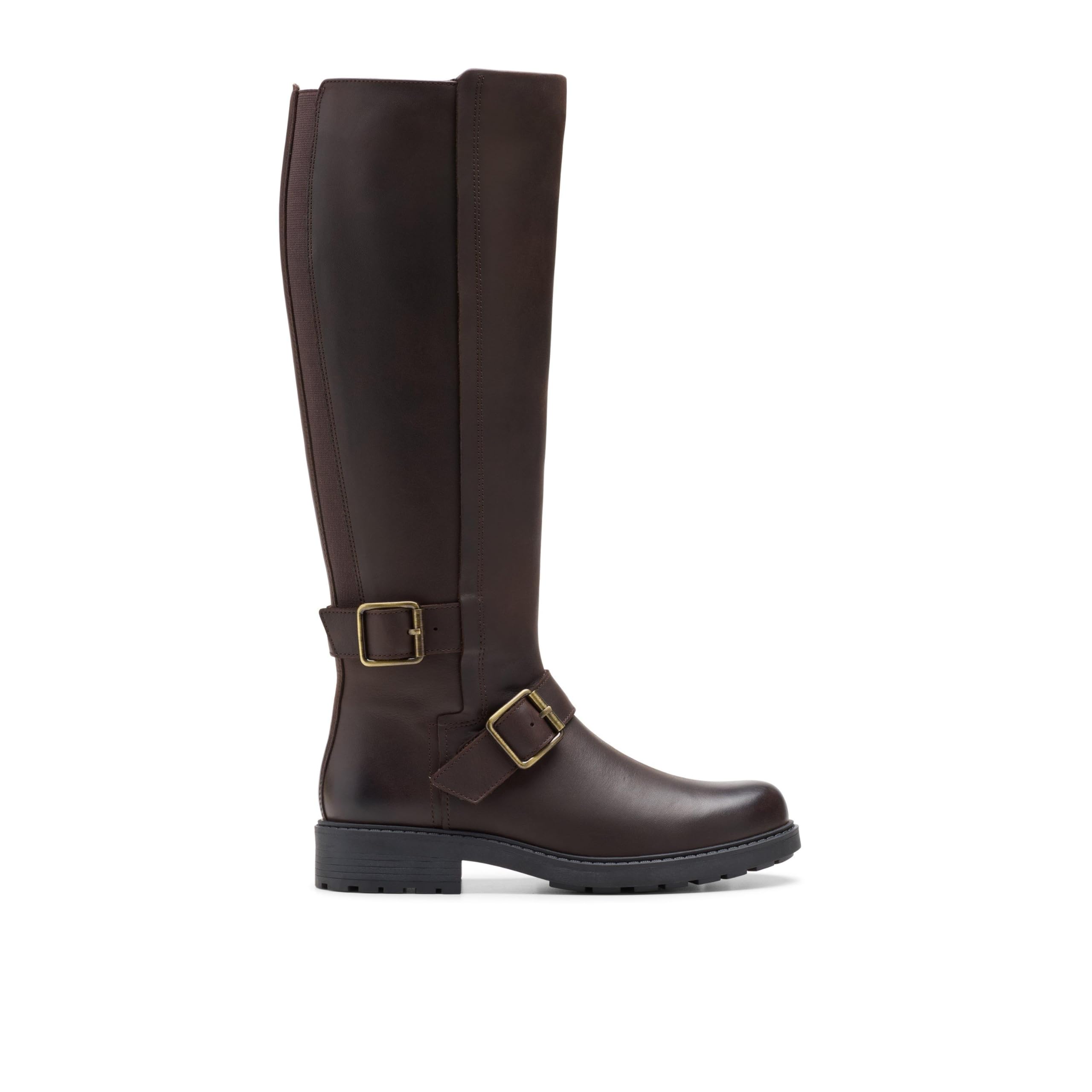 Clarks Orinoco2 Tall Womens Dark Brown Lea, 5