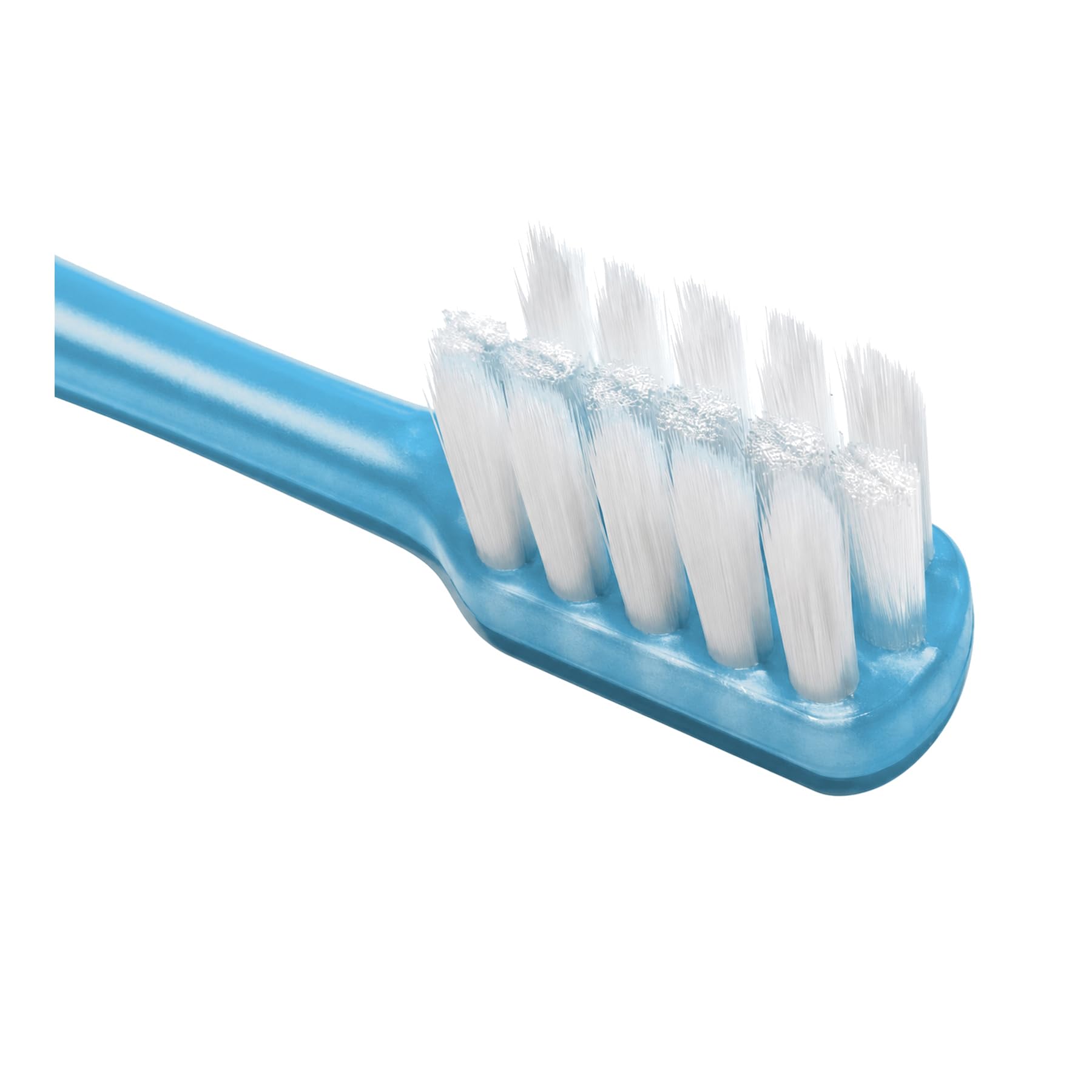 Spazzolino da denti ortodontico a forma di U per parentesi graffe, per bambini, per denti sensibili, setole morbide, con pulisci lingua, 3 pezzi (blu)