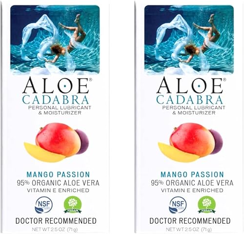 Miniatura 27 de Aloe Cadabra Lubricante personal saborizado e hidratante vaginal, lubricante orgánico de aloe comestible para hombres, mujeres y parejas, no mancha