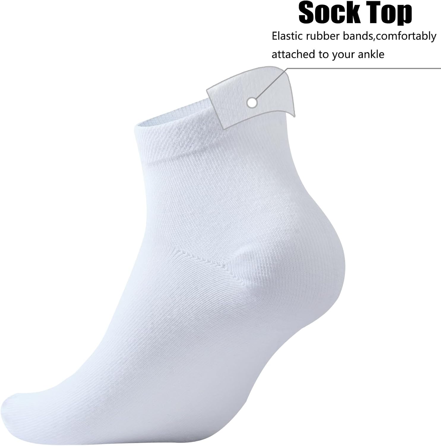 Women's Cotton Ankle Socks Anti-slid Athletic Running Socks Casual Low Cut Socks 6 Pairs - Image 4